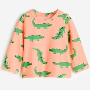 NWOT H&M Crocodile 🐊 Rashguard Top